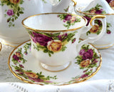 Old Country Roses Royal Albert Cup and Saucer English Made 1974-1992