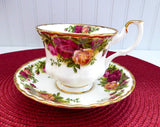 Old Country Roses Royal Albert Cup and Saucer English Made 1974-1992