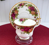 Old Country Roses Royal Albert Cup and Saucer English Made 1974-1992