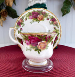 Old Country Roses Royal Albert Cup and Saucer English Made 1974-1992