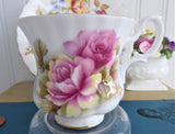 Royal Albert Pink Yellow Rose Bouquet Small Cup And Saucer 1970s Montrose Shape