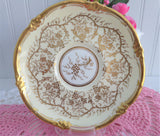 Cup And Saucer Royal Cauldon Kings Plate Hand Painted Lush Gold English 1970s