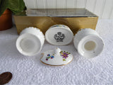 Royal Grafton Malvern 4 Piece Salt Pepper Mustard 1970s Cruet Set Condiments