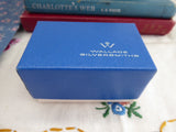 Wallace Baroque Pair Silver Plate Napkin Rings Boxed Repousse Floral 1970s