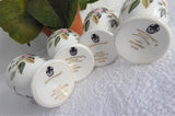Eggcups Wedgwood Hathaway Rose Set Of 4 England 1970s Bone China Pink Rose