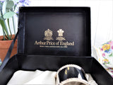 English Silver Napkin Rings Boxed Pair Mint 1970s Arthur Price England Silver Plate