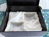 English Silver Napkin Rings Boxed Pair Mint 1970s Arthur Price England Silver Plate