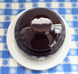 Tweedware Canada Cheese Dome Cheese Server Ceramic Cloche Original Sticker 1970s