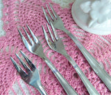 Mepra Bavaria Italian Set Of 4 Dessert Forks 1970s Salad Forks Stainless