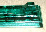 Kniferest Gorgeous Green Lead Crystal Bohemian Czech Republic Cutlery Holder
