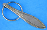 Spoon Handle Key Ring Upcycled Oneida Silver Vintage 1930s Spoon Silver Plate