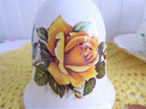 Diorama Rose Yellow Rose Hostess Bell England 1970s Bone China Danbury