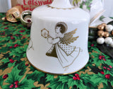 Hostess Bell Hammersley England Annual Christmas Bell Angels Sing 1971 Holiday Gold Angels