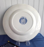 Liberty Blue Staffordshire Independence Hall Plate 9.85 Inch Dinner Plate