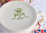 Queen Elizabeth II Mug Teal Transferware Silver Jubilee 1977 New With Tags Masons