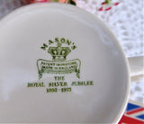 Queen Elizabeth II Mug Teal Transferware Silver Jubilee 1977 New With Tags Masons