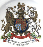 Royal Stafford Dish Queen Elizabeth II Silver Jubilee Original Box 1977 Souvenir Plate