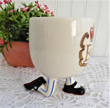 Walking Ware Mug Queen Elizabeth II 1977 Silver Jubilee Black Shoes Carlton Ware Iconic