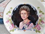 Dish Queen Elizabeth II Silver Jubilee 1977 Crown Staffordshire Souvenir Plate