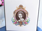 Queen Elizabeth II Tile Silver Jubilee 1977 Napkin Holder England Royal Memorabilia