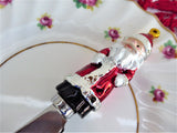 Christmas Canape Spreaders 4 Boxed Ornament Finials Santa Tree MIB Holiday 1998