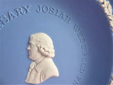 Wedgwood Blue Jasperware Shallow Bowl 1980 Josiah Wedgwood 250th Anniversary 7 Inch