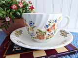 Aynsley Cottage Garden Cup And Saucer Flowers Butterflies Bone China Tea Party