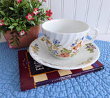 Aynsley Cottage Garden Cup And Saucer Flowers Butterflies Bone China Tea Party