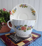 Aynsley Cottage Garden Cup And Saucer Flowers Butterflies Bone China Tea Party
