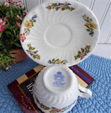 Aynsley Cottage Garden Cup And Saucer Flowers Butterflies Bone China Tea Party