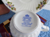 Aynsley Cottage Garden Cup And Saucer Flowers Butterflies Bone China Tea Party