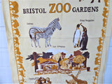 Tea Towel Bristol Zoo Gardens England Penguins Tiger Dish Towel