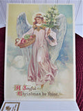 Christmas Angels Postcard Book 32 Antique Designs 1980s Detachable Book Mint