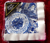 Christmas Paper Napkins 4 Packs Tea Party Cocktails Angels Holly Blue Transferware Vintage