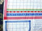 Vintage Cut And Sew Apron Ameritex Red White Blue 1980s Country Pantry DIY Apron