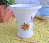 Toothpick Holder Royal Crown Derby English Bone China Derby Posies Pink Roses Small Vase