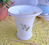 Toothpick Holder Royal Crown Derby English Bone China Derby Posies Pink Roses Small Vase