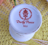 Toothpick Holder Royal Crown Derby English Bone China Derby Posies Pink Roses Small Vase