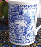Earl Grey Tea Mug Blue And White Teacups English Bone China Crown Trent 1980s