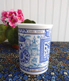 Earl Grey Tea Mug Blue And White Teacups English Bone China Crown Trent 1980s