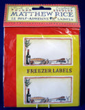Emma Bridgewater Freezer Labels Matthew Rice Self Stick On 1980s NIP