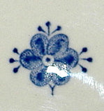 Butter Pats 6 Franciscan Denmark Blue And White English Caddy 1980s