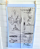 Tea Towel Dish Towel Alphonse Mucha Art Nouveau Silver Items Irish Silver Cloth