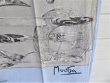 Tea Towel Dish Towel Alphonse Mucha Art Nouveau Silver Items Irish Silver Cloth