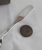 Noel 1980 Silver Commemorative Coffee Spoon Engraved Christmas Bells Pine Stars