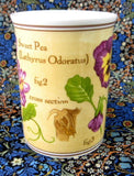 Mug Sweet Peas And Pansies Botanical English Bone China Crown Trent 1980s
