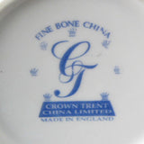 Mug Sweet Peas And Pansies Botanical English Bone China Crown Trent 1980s