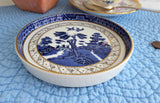 Booths Real Old Willow Tea Pot Stand Teapot Trivet Shortbread Dish 1980s Royal Doulton