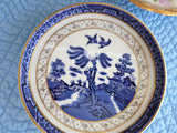 Booths Real Old Willow Tea Pot Stand Teapot Trivet Shortbread Dish 1980s Royal Doulton