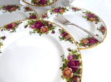 Royal Albert Old Country Roses Set Of 4 Salad Plates Made In England 1980s Tea Plate